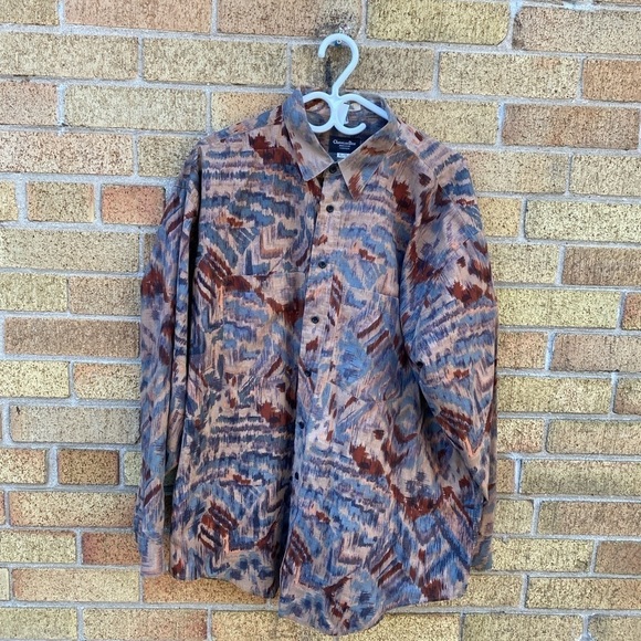 Vintage 1995 Christian Dior Abstract Button Up Shirt XL - Picture 9 of 15